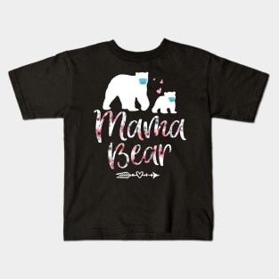 T-shirt for women, MAMA bear shirt, floral mama bear shirt, momma bear shirt, boho mama bear t-shirt, mama bear tee, mothers day Kids T-Shirt